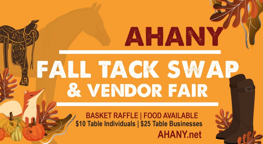 AHANY Tack Swap & vendor fair